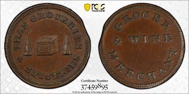 (c.1790) Tk 1/4D DH-4 Not Local AU58BN