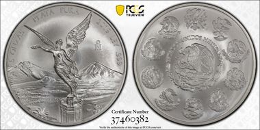 2019-Mo 5 Onza Libertad Silver First Strike MS70