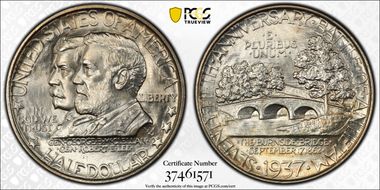 1937 50C Antietam MS66