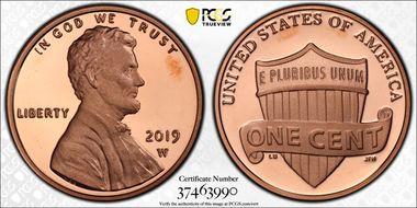 2019-W 1C Shield PR69DCAM