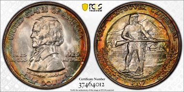 1925 50C Fort Vancouver MS66