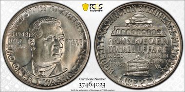 1948 50C Booker T. Washington MS66+