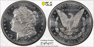 1890-S $1 MS64+ DMPL