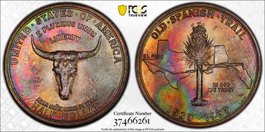 1935 50C Spanish Trail MS67+