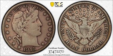 1915-D 50C VF20