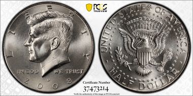 2008-D 50C Satin Finish SP68