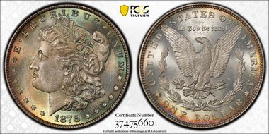 1878 7TF $1 Reverse of 1879 MS65+