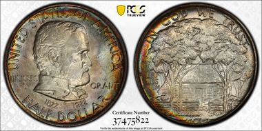 1922 50C Grant MS66+