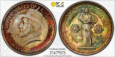 1937 50C Roanoke MS68