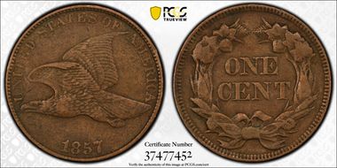 1857 1C Flying Eagle XF40