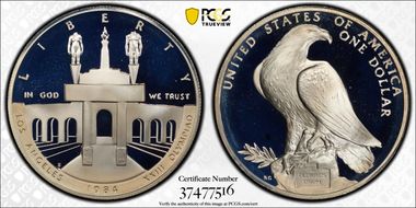 1984-S $1 Olympic PR68DCAM