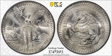 1987-Mo Onza Libertad Ag - DDO MS65