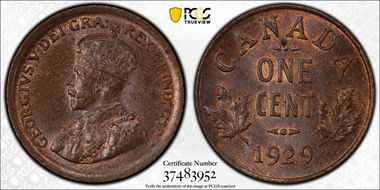 1929 1C High 9 MS65BN