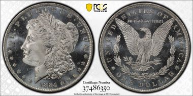 1884-O $1 MS65PL