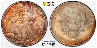 2003 $1 Silver Eagle MS67