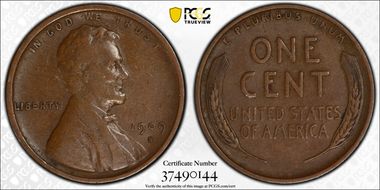 1909-S VDB 1C VF25BN