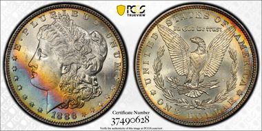 1886 $1 MS64