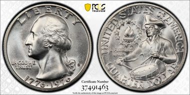 1976-S 25C Silver MS68