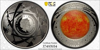 2019 $5 The Sun PR70DCAM