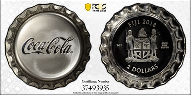 2018 $2 Coca-Cola Bottle Cap PR69DCAM