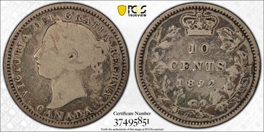 1892 10C Small 9 VG8