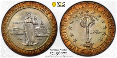 1936 50C Columbia MS67+