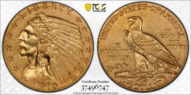 1910 $2.50 AU55
