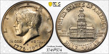 1976-D 50C Clad MS66