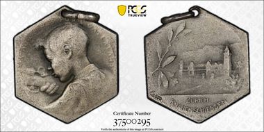 (c.1910) Medal R-1940 Zurich Silver Matte SP64