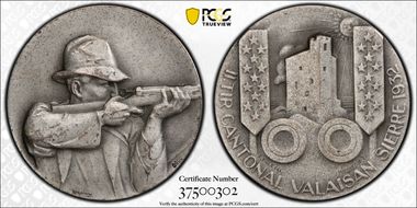 1932 Medal Sierre R-1540 Ag Matte SP64