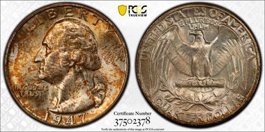 1947-D 25C MS67