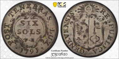1791 PB 6 Sol KM-82 Billon AU55
