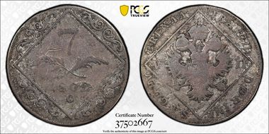 1802-C 7 Kr KM-2129 With Dots F15