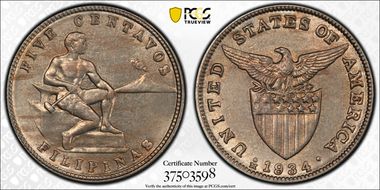 1934-M 5C Allen-5.04aa DDO & RP1 MS65