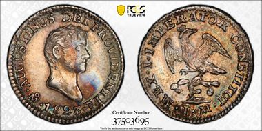 1823-Mo JM 1/2 R KM-301 Iturbide N1