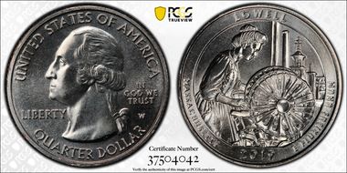 2019-W 25C Lowell NP MS67