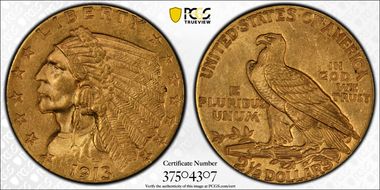 1913 $2.50 MS63