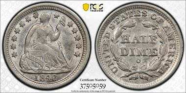 1840-O H10C Drapery AU58