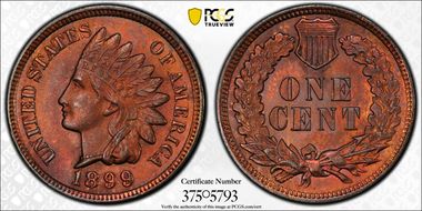 1899 1C MS63RB