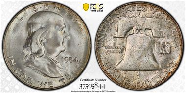 1954-S 50C MS65