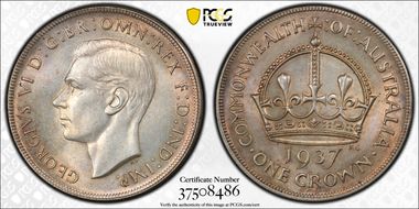 1937 Crown KM-34  Ag MS61