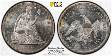 1860-O $1 MS62