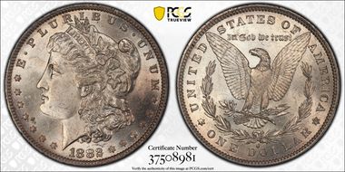 1882-O/S $1 Strong MS64