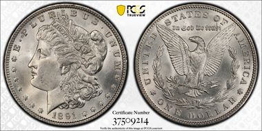 1891 $1 MS64