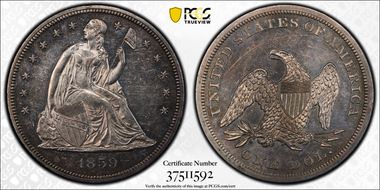 1859 $1 MS61