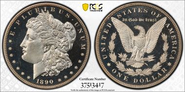 1890 $1 PR66DCAM