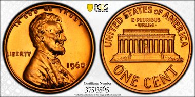 1960 1C Small Date PR66RD