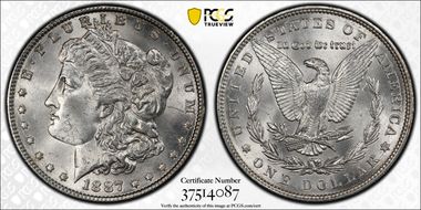 1887 $1 MS63