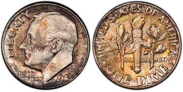 1948-D 10C MS66