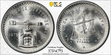 1979-Mo Onza KM-M49b.4 Ag Type 4 MS64